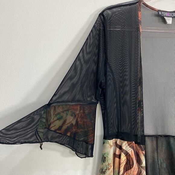 The Pyramid Collection Bohoemian Cardigan Women's Large Black - Picture 4 of 9